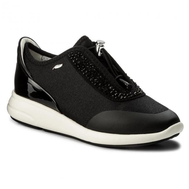 Chaussures Basses Sneakers GEOX - D Ophira E D621CE 01402 C0595 Black/Black Noir