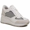 Chaussures Basses Sneakers GEOX - D Zosma A D028LA 0AS85 C1303 Lt Grey/White Blanc