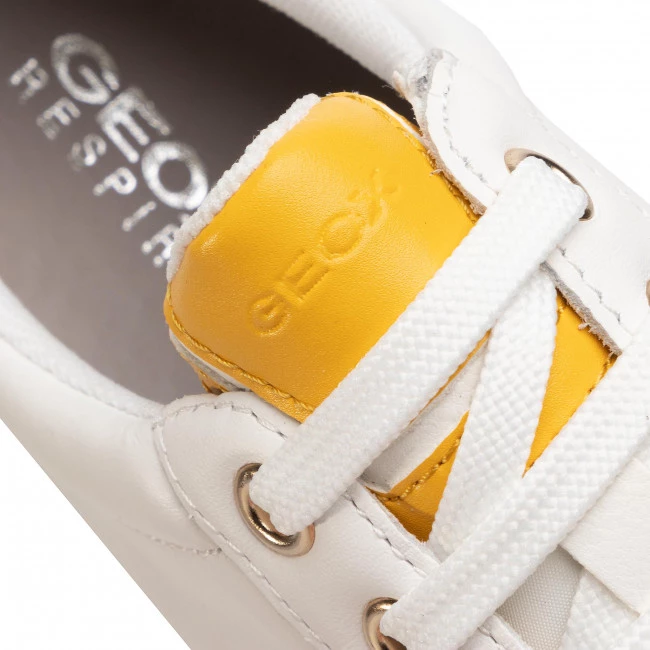 Chaussures Basses Sneakers GEOX - D Jaysen A D921BA 08554 C1372 White/Lt Yellow Blanc â Image 6