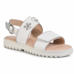 Mules Et Sandales Sandales GEOX - J S.Coralie G.C J026EC 054AJ C1000 S White Blanc