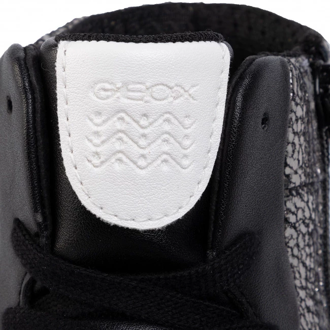 Chaussures Basses Sneakers GEOX - D Warley B D92FBB 0KYBC C0474 Argent Noir Noir, Argent – Image 6