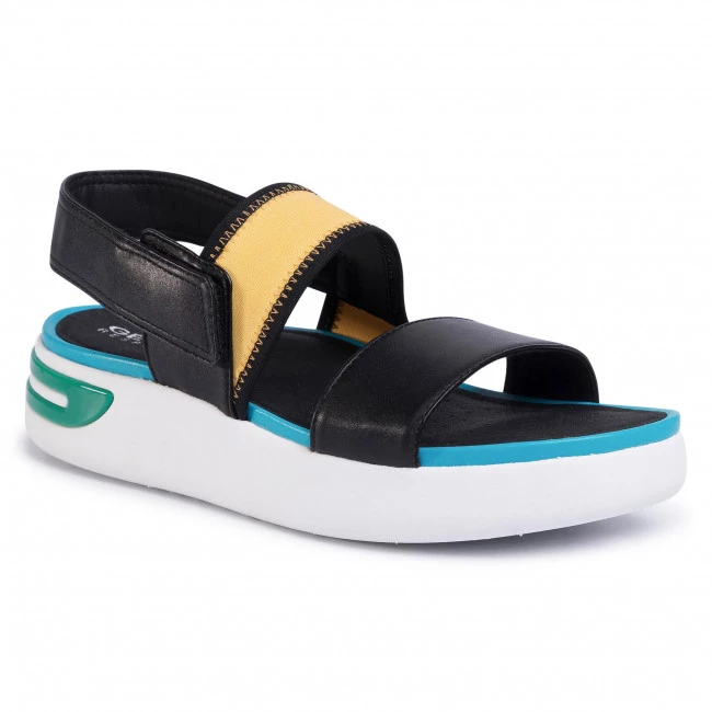 Mules Et Sandales Sandales GEOX - D Ottaya Sand B D02CMB 000BC C0490 Black/Turquoise Noir