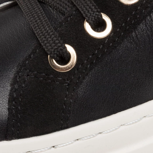 Chaussures Basses Sneakers GEOX - D Pontoise D D02FED 085BN C9258 Black/Lt Gold Noir â Image 6