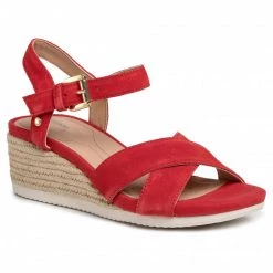 Mules Et Sandales Espadrilles GEOX - D Ischia Corda C D02HHC 00022 C7000 Red Rouge
