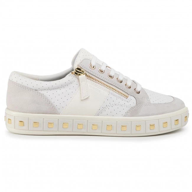 Chaussures Basses Sneakers GEOX - D Leelu' E D94FFE 08522 C1352 White/Off White Blanc â Image 2