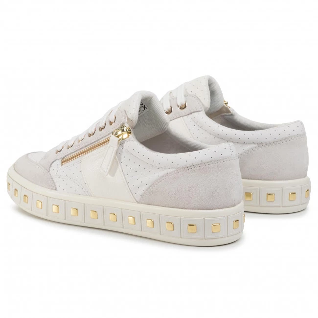 Chaussures Basses Sneakers GEOX - D Leelu' E D94FFE 08522 C1352 White/Off White Blanc â Image 3