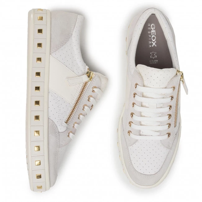 Chaussures Basses Sneakers GEOX - D Leelu' E D94FFE 08522 C1352 White/Off White Blanc â Image 5
