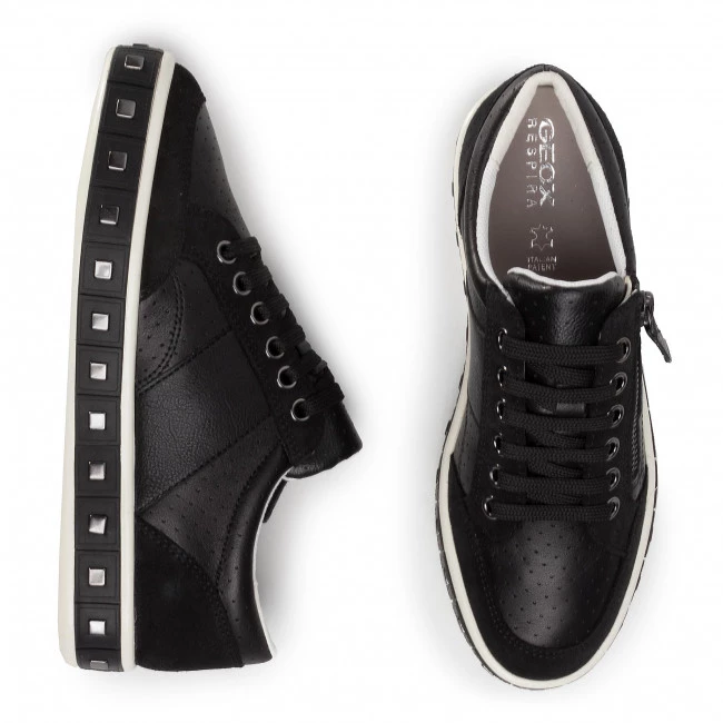 Chaussures Basses Sneakers GEOX - D Leelu' E D94FFE 08522 C9999 Black Noir â Image 5