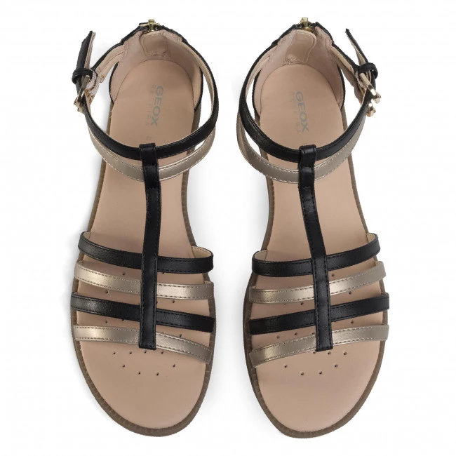 Mules Et Sandales Sandales GEOX - J S.Karly G. D J7235D 054AJ C0531 S Black/Platinum Noir, Or – Image 5