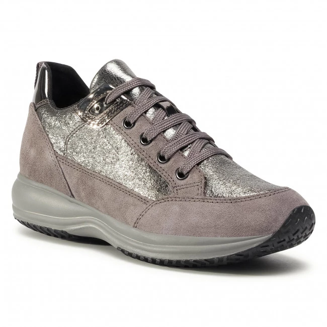 Chaussures Basses Sneakers GEOX - D Happy A D0462A 0CF22 C1G9F Gun/Dk Grey Gris