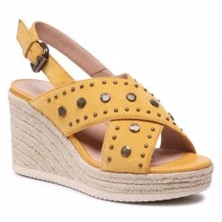 Mules Et Sandales Espadrilles GEOX - D Ponza A D15GVA 00022 C2006 Dk Yellow Jaune