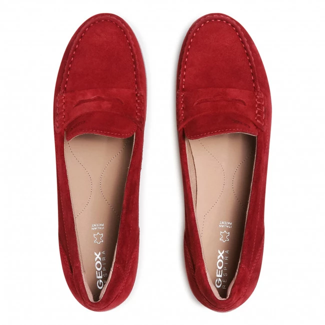 Chaussures Basses Mocassins GEOX - D Vega Moc A D92DNA 00022 C7017 Red Rouge – Image 6