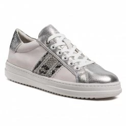 Chaussures Basses Sneakers GEOX - D Pontoise B D15FEB 085CF C0626 Off White/Silver Blanc