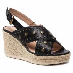 Mules Et Sandales Espadrilles GEOX - D Ponza A D15GVA 000TU C9999 Black Noir