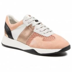 Chaussures Basses Sneakers GEOX - D Suzzie B D94FRB 02011 C8024 Peach Multicolore, Orange