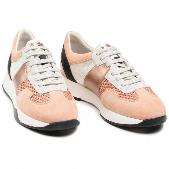 Chaussures Basses Sneakers GEOX - D Suzzie B D94FRB 02011 C8024 Peach Multicolore, Orange â Image 5