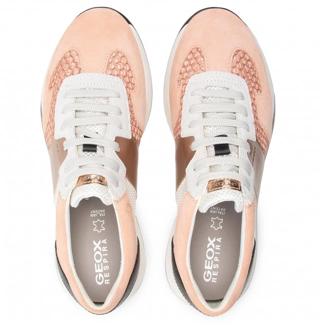 Chaussures Basses Sneakers GEOX - D Suzzie B D94FRB 02011 C8024 Peach Multicolore, Orange â Image 6