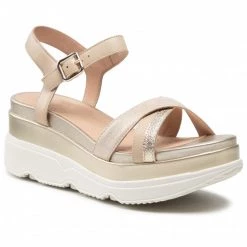 Mules Et Sandales Sandales GEOX - D Gardenia D D02HBD 0MA85 C5258 Sand/Lt Gold Beige