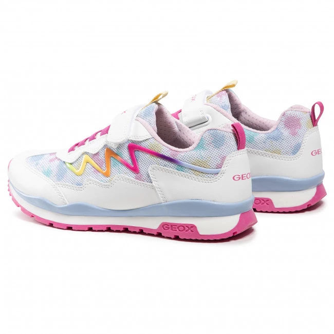 Chaussures Basses Sneakers GEOX - J Pavel G. A J158CA 0GFBC C0653 D White/Multicolor Blanc – Image 3