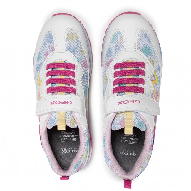 Chaussures Basses Sneakers GEOX - J Pavel G. A J158CA 0GFBC C0653 D White/Multicolor Blanc – Image 6