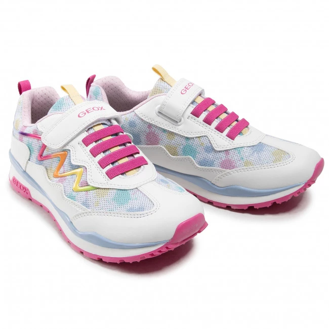 Chaussures Basses Sneakers GEOX - J Pavel G. A J158CA 0GFBC C0653 D White/Multicolor Blanc – Image 5