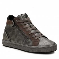 Chaussures Basses Sneakers GEOX - D Blomiee B D166HB 0PV22 C9002 Dk Grey Argent