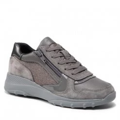 Chaussures Basses Sneakers GEOX - D Alleniee B D16LPB 0EW22 C9002 Dk Grey Gris