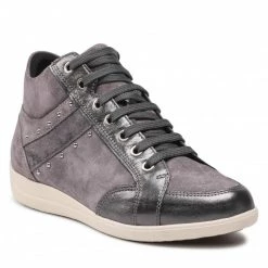 Chaussures Basses Sneakers GEOX - D Myria G D0468G 022Y2 C9002 Dk Grey Gris