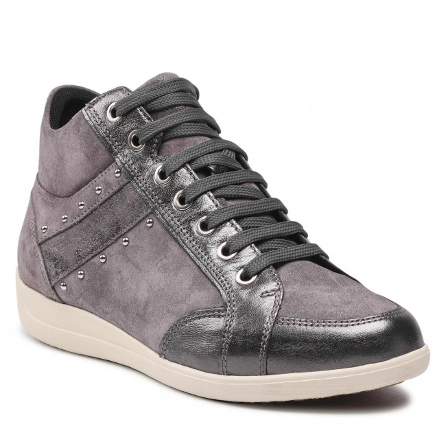 Chaussures Basses Sneakers GEOX - D Myria G D0468G 022Y2 C9002 Dk Grey Gris