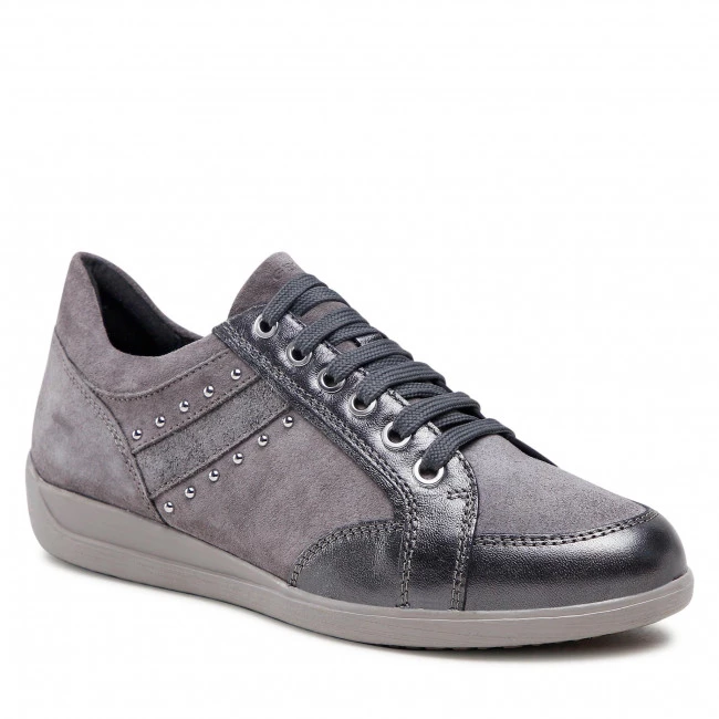 Chaussures Basses Sneakers GEOX - D Myria H D0468H 022Y2 C9002 Dk Grey Gris