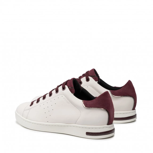 Chaussures Basses Sneakers GEOX - D Jaysen E D151BE-08522 C1Q7B Off White/Bordeaux Blanc â Image 3