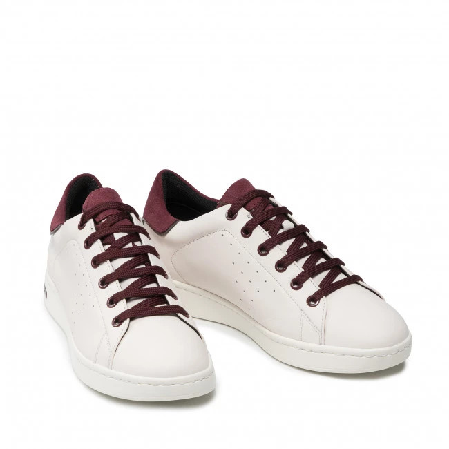 Chaussures Basses Sneakers GEOX - D Jaysen E D151BE-08522 C1Q7B Off White/Bordeaux Blanc â Image 5