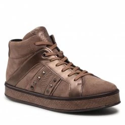 Chaussures Basses Sneakers GEOX - D Leelu' B D16FFB 022PV C5005 Dk Beige Marron