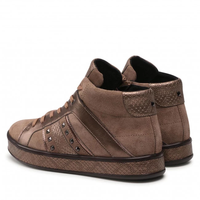 Chaussures Basses Sneakers GEOX - D Leelu' B D16FFB 022PV C5005 Dk Beige Marron â Image 3