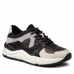 Chaussures Basses Sneakers GEOX - D Topazio A D16GDA 0MA85 C0005 Black/Dk Grey Noir, Multicolore