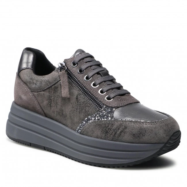 Chaussures Basses Sneakers GEOX - D Kency A D16QHA 0VI22 C9002 Dk Grey Gris
