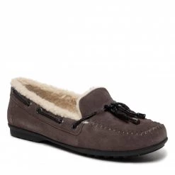 Chaussures Basses Mocassins GEOX - D Elidia B D162TB 022BC C0062 Dk Grey/Black Gris