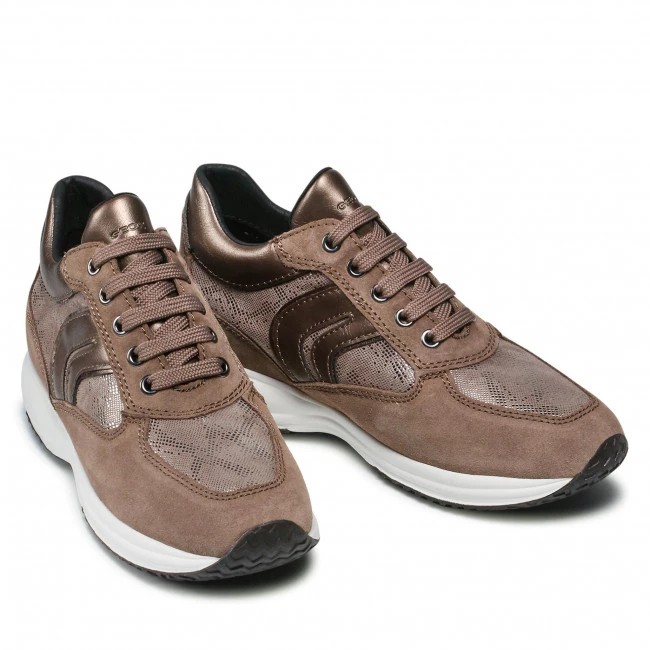 Chaussures Basses Sneakers GEOX - D Happy B D1662B 0PZ22 C5005 Dk Beige Marron â Image 5