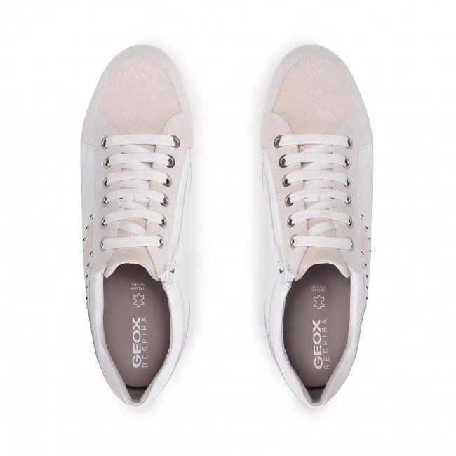 Chaussures Basses Sneakers GEOX - D Myria H D0468H 08577 C1352 White/Off White Blanc â Image 6