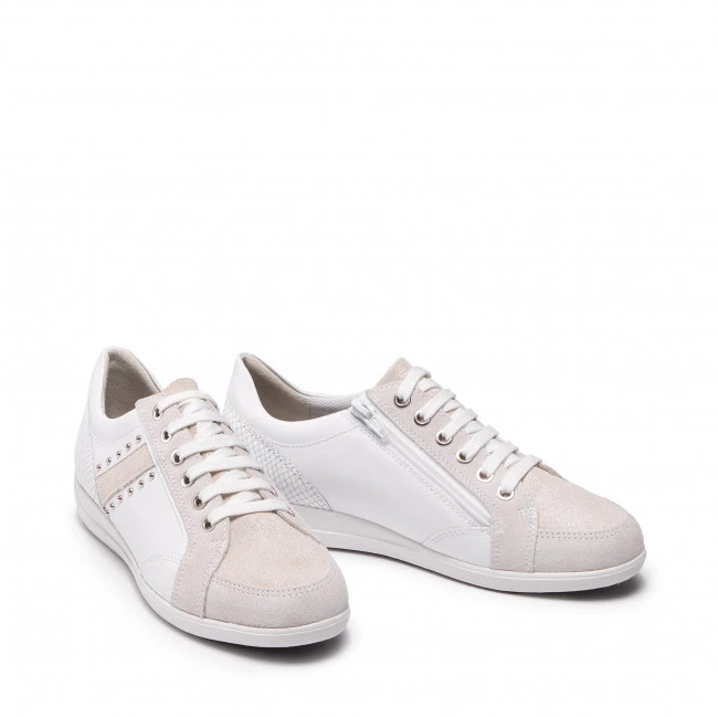 Chaussures Basses Sneakers GEOX - D Myria H D0468H 08577 C1352 White/Off White Blanc â Image 5