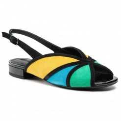 Mules Et Sandales Sandales GEOX - D Wistrey S. B D024HB 00021 C2M3Q Multicolore Noir Noir, Multicolore