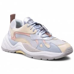 Chaussures Basses Sneakers GEOX - T02 A T94BUA 08514 C2036 Lt Yellow/Lt Grey Multicolore