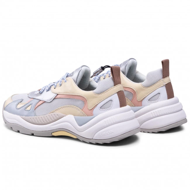 Chaussures Basses Sneakers GEOX - T02 A T94BUA 08514 C2036 Lt Yellow/Lt Grey Multicolore â Image 3