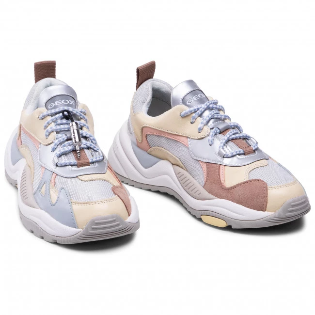 Chaussures Basses Sneakers GEOX - T02 A T94BUA 08514 C2036 Lt Yellow/Lt Grey Multicolore â Image 5