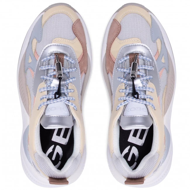 Chaussures Basses Sneakers GEOX - T02 A T94BUA 08514 C2036 Lt Yellow/Lt Grey Multicolore â Image 6