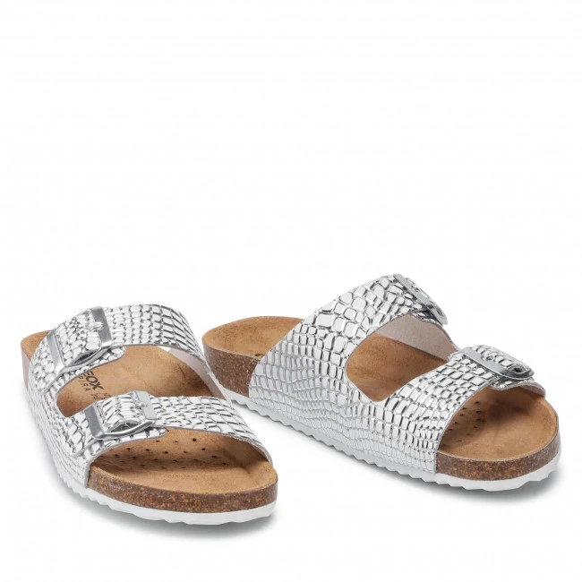 Mules Et Sandales Mules / Sandales De Bain GEOX - D Brionia A D15LSA 00040 C1007 Silver Argent â Image 5