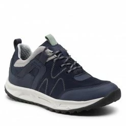 Chaussures Basses Sneakers GEOX - D Delray B Wpf A D16PTA-022FU-C4061 Jeans/Green Bleu Marine