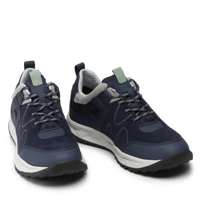 Chaussures Basses Sneakers GEOX - D Delray B Wpf A D16PTA-022FU-C4061 Jeans/Green Bleu Marine â Image 5
