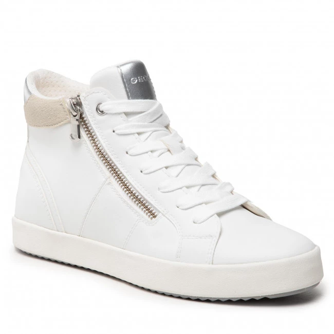 Chaussures Basses Sneakers GEOX - D Blomiee B D166HB 0BCBN C0007 White/Silver Blanc