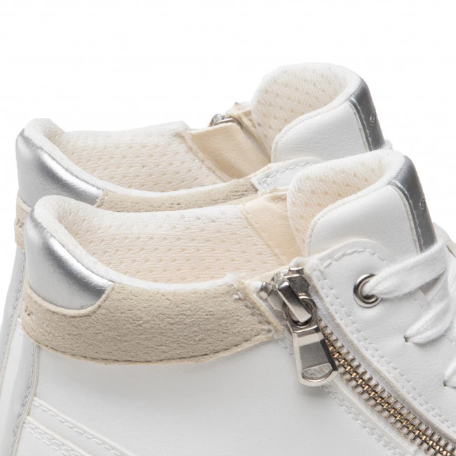 Chaussures Basses Sneakers GEOX - D Blomiee B D166HB 0BCBN C0007 White/Silver Blanc â Image 5